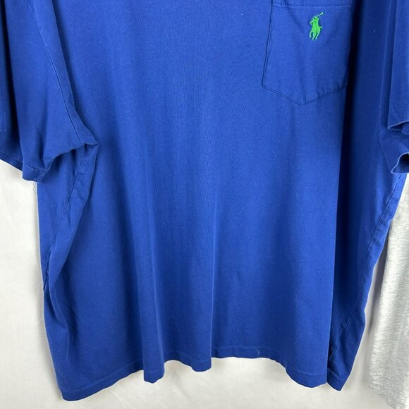 Polo Ralph Lauren 2 Pack T Shirts Men XL‎ Blue Gray Crew Neck Short Sleeves Pony - Picture 4 of 13